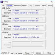 CPU-Z Cache