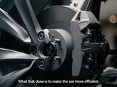 Endast en av de nya Model Y-bromscylindrarna styrs av föraren (Bildkälla: Tesla/X)