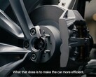 Endast en av de nya Model Y-bromscylindrarna styrs av föraren (Bildkälla: Tesla/X)