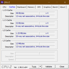 CPU-Z Cache