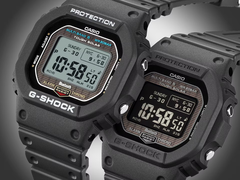 På bilden, Casio G-Shock GW-BX5600-1JF (vänster) och GW-BX5600-1A1JF (höger). (Bildkälla: Casio)
