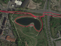 GPS-test: Apple iPhone 11 - Cykeltur runt en sjö