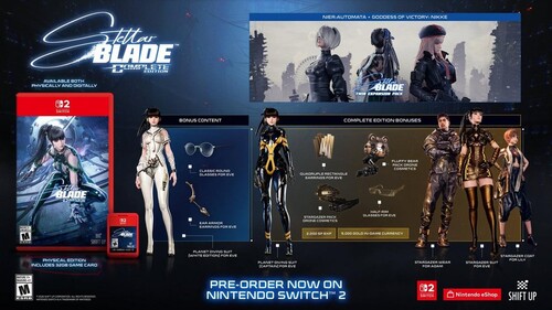 Annons för Stellar Blade Complete Edition visas