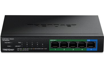 Den fläktlösa multi-gigabit-switchen TPE-BG350 från Trendnet levereras i ett robust metallhölje