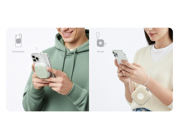 Silicon Power MP10 powerbank har stöd för trådbunden och trådlös laddning. (Bildkälla: Silicon Power)