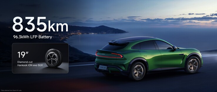 Basmodellen Xiaomi YU7 har den längsta räckvidden (Bildkälla: Xiaomi via Facebook)