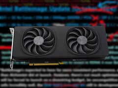 Intel lanserade det första Battlemage desktop-kortet, Arc B580, redan i december 2024. (Bildkälla: Sebastian Bade för Notebookcheck, Moore's Law Is Dead på YouTube, redigerad)