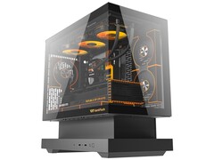 Den svarta varianten av Standard Edition Floatron F1 mATX-chassit. (Bildkälla: darkFlash)