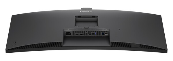 Dell Pro P 34 USB-C Hub Conferencing Monitor har gott om portar tack vare sin hubbfunktion.