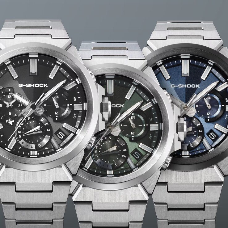 Casio G-Shock GST-W1000D-1AJF, GST-W1000D-3AJF och GST-W1000D-2AJF (från vänster till höger)