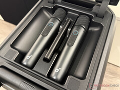 två mikrofoner under en täckmantel...