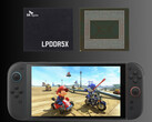 Minnesmoduler avbildade ovanför Nintendo Switch 2 (Bildkälla: Nintendo of America, SK Hynix)