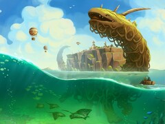 Officiell bild från spelet The Wandering Village. (Bildkälla: thewanderingvillage.com)