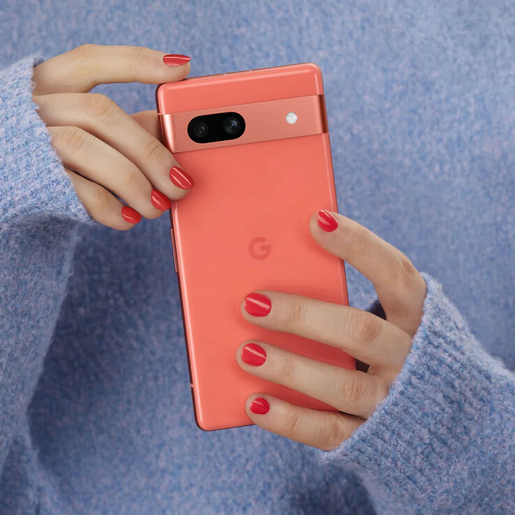 En "korallfärgad" variant har tidigare erbjudits med Pixel 7a. (Bildkälla: Google)