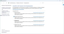 De förinstallerade strömlägena har liten inverkan på prestandan