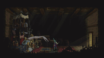 En bild som visar en NPC i Blasphemous 2.