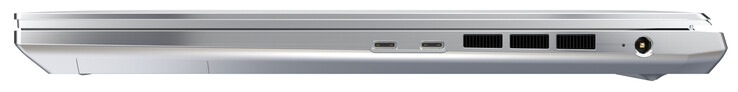 Just det: Thunderbolt 4 (USB-C, DisplayPort), Thunderbolt 4 (USB-C, DisplayPort, Power Delivery), strömförsörjning