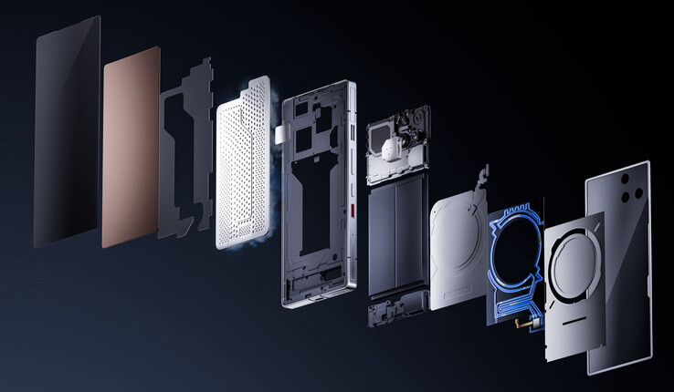 RedMagic 11 Pro:s genomarbetade kylningslösning. (Bildkälla: RedMagic)