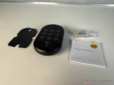 Omfattning av leveransen av Yale Smart Keypad 2 - Fingerprint