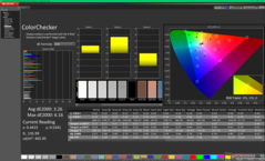 ColorChecker före kalibrering (P3)