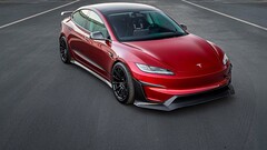 Tesla Model 3 Performance med Aero Kit för eftermarknaden. (Bildkälla: Unplugged Performance/X)