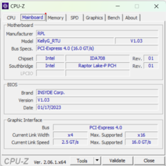 CPU-Z-moderkort