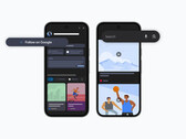 Reklambild som visar nya uppdateringar för Googles Discover-flöde på smartphones. (Bildkälla: Google)