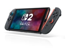 Nintendo Switch 2 handhållen enhet med röda och blå Joy-Con-kontroller. (Bildkälla: Nintendo)