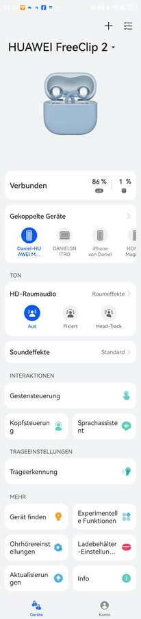 Audio Connect på Open Android med EMUI 14