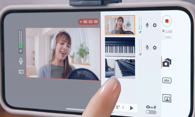 Appen Canon Live Switcher Mobile kan användas med flera Canon EOS R50 V-kameror för liveproduktioner med flera kameror. (Bildkälla: Canon)