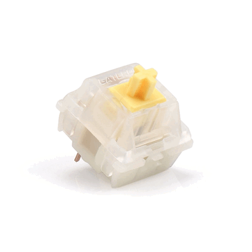 Gateron Caps mjölkgula växlar. (Bildkälla: KBDfans)