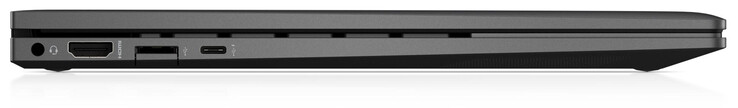 Vänster: Kombinerad ljudanslutning, HDMI, USB 3.2 Gen 1 (Typ A), USB 3.2 Gen 2 (Typ C; DisplayPort, Power Delivery)