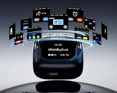 Lenovos nya in-ear-hörlurar kommer med en pekskärm på laddningsfodralet (Bildkälla: Lenovo)