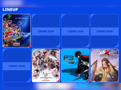 SEGA:s uppställning för Tokyo Game Show 2025 med 4 platshållare tydligt synliga (bildkälla: Sega Atlus TGS Website)