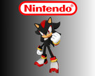 Shadow the Hedgehog under Nintendo-logotypen (Bildkälla: Sega, Nintendo of America med ändringar)