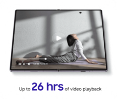 Uppspelningstid för Z Fold8-video