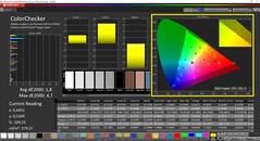 CalMAN ColorChecker kalibrerad (DCI P3 målfärgrymd)