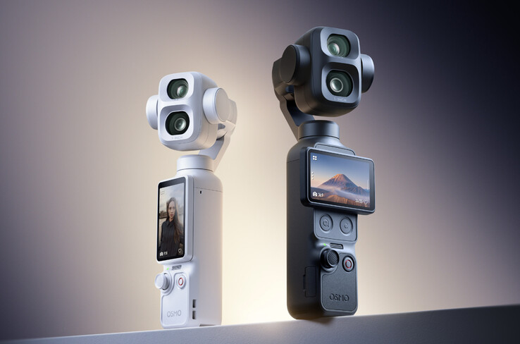 Osmo Pocket 4P i sina två lanseringsfärger.