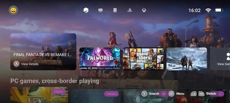 GameHub-användargränssnittet är på engelska och ganska tydligt (Bildkälla: GameHub)