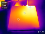 HP Pro Mini 400 G9 stresstest (ovansida)