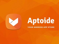 Den officiella logotypen och varumärkesprofilen för Aptoide Android-appbutiken.