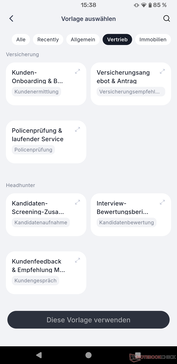 Premiummallarna är sorterade efter olika yrkesgrupper.