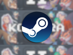På bilden - Steam-logotypen över spelets miniatyrbild, suddig.