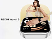 Redmi Watch 6 kommer att lanseras i Kina den 23 oktober. På bilden: en reklambild av smartklockan. (Bildkälla: Xiaomi)