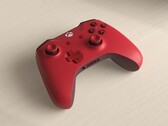Röd trådlös Xbox-kontroll. 