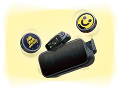 Insta360 Mic Pro har en E-Ink-display som kan visa logotyper, emojis och andra bilder.