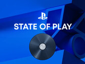 Banner för PlayStation State of Play där en PS5-skiva visas