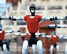 Unitree-robotar under ett koreograferat framträdande