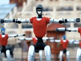 Unitree-robotar under ett koreograferat framträdande