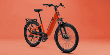 Elcykeln Vida E+ EX i färgkombinationen karamell-kanel